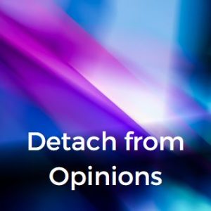 Detach from Opinions